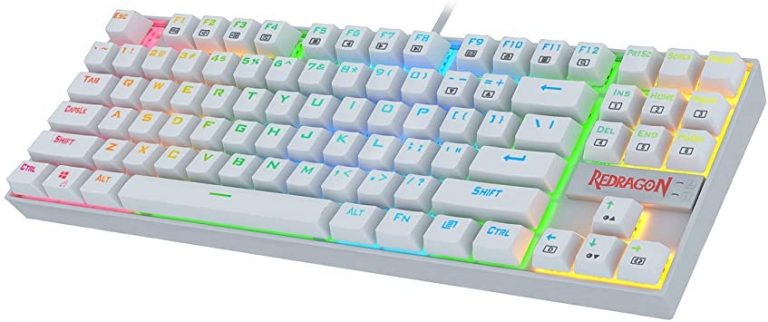 Tastierë mekanike Redragon Kumara e bardhë K552 RGB thumbnail 3