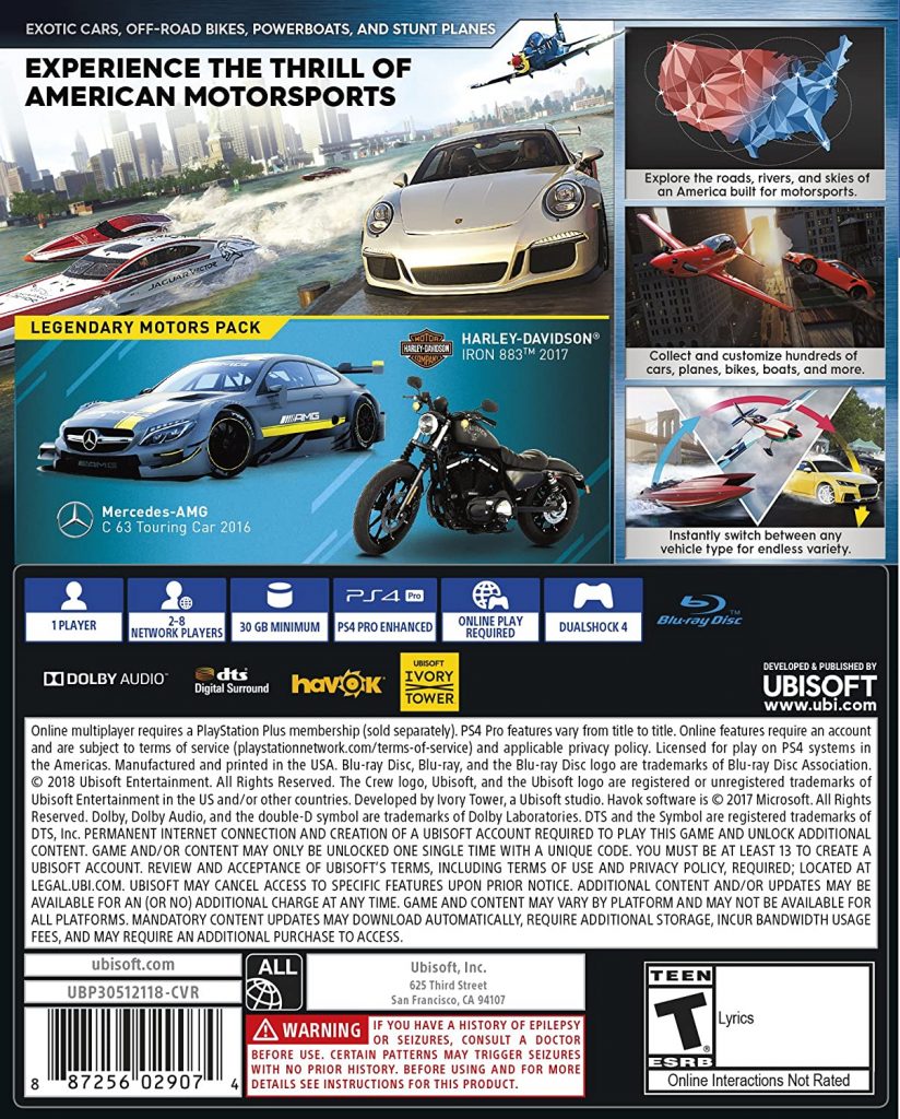 PLAYSTATION 4 CD The Crew 2 thumbnail 6