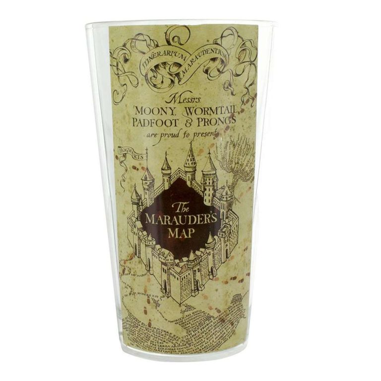 Harry Potter Marauders Map Glass