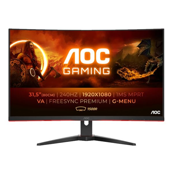 Monitor Gaming AOC  C32G2ZE 31.5" 240Hz 0.5Ms Curved FullHD