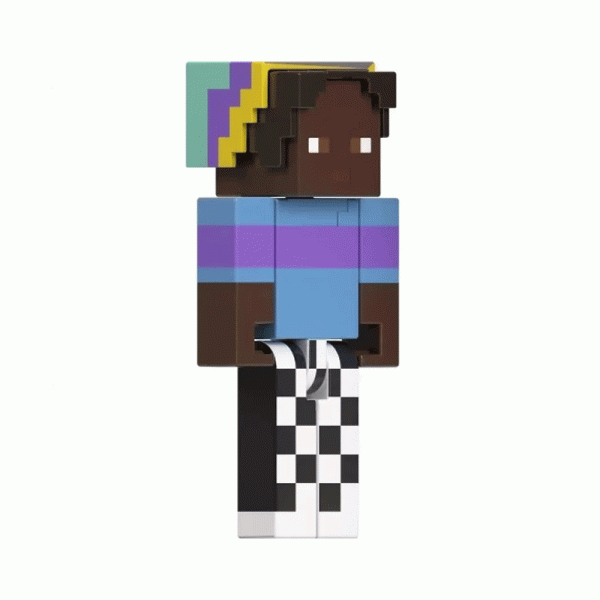 Toys: Mattel Minecraft: Creator Series - Checkered Slacks (8cm)