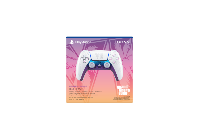 PlayStation®5 DualSense™ Wireless Controller Grand Theft Auto VI White – Limited Edition thumbnail 6