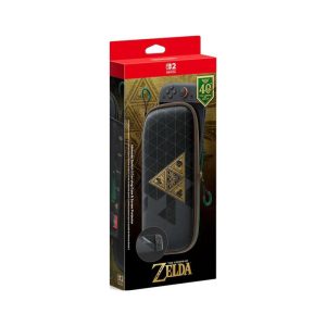 NINTENDO SWITCH 2 CARRYING CASE AND SCREEN PROTECTOR LEGEND OF ZELDA 40TH ANNIVERSARY EDITION